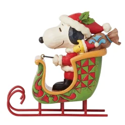 Clearance Enesco Gift Snoopy & Woodstock in Sleigh