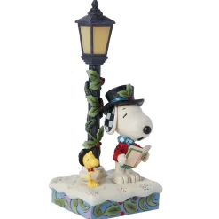 Outlet Enesco Gift Snoopy & Woodstock Lamp Post