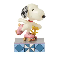 Online Enesco Gift Snoopy & Woodstock Roller Skat