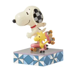 Online Enesco Gift Snoopy & Woodstock Roller Skat