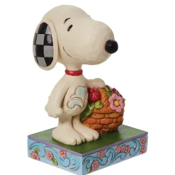 Store Enesco Gift Snoopy Basket of Tulips