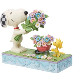 Clearance Enesco Gift Snoopy Flowers & Woodstock