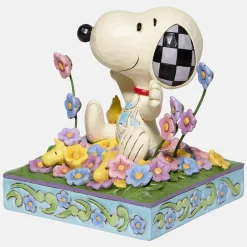 Outlet Enesco Gift Snoopy in flowers