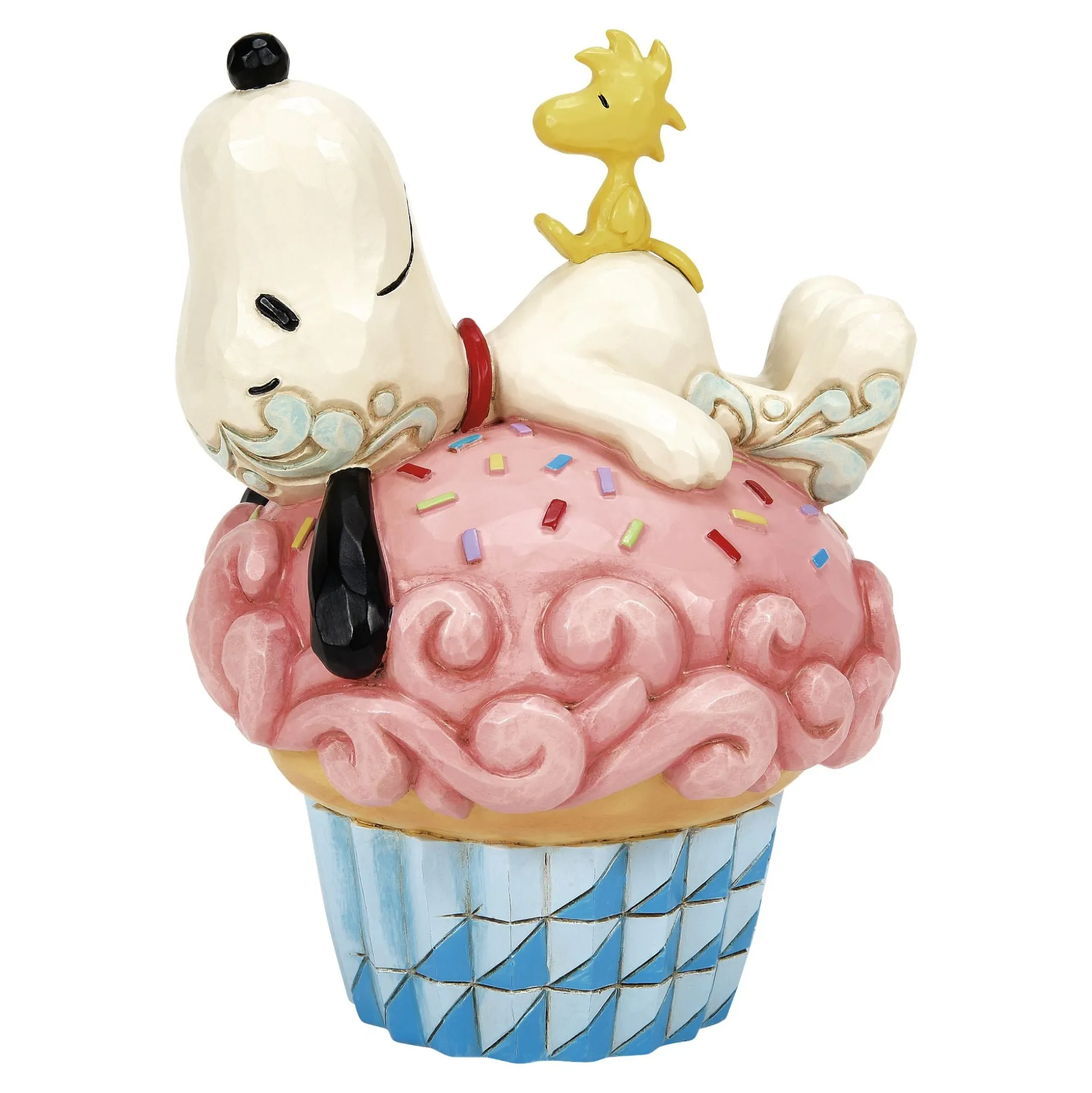 Best Sale Enesco Gift Snoopy Laying on Cupcake