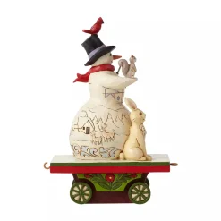 Cheap Enesco Gift Snowman on Train Car