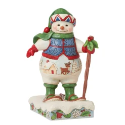 Outlet Enesco Gift Snowman wearing Snowshoes Fig