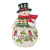 Flash Sale Enesco Gift Snowman with Cardinal Scene