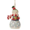 Outlet Enesco Gift Snowman with Cocoa Ornament