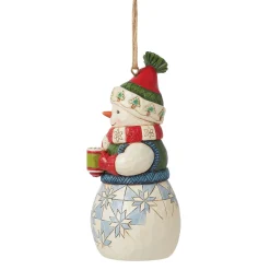 Outlet Enesco Gift Snowman with Cocoa Ornament