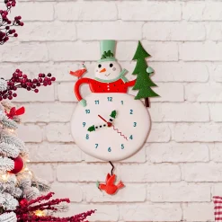 Hot Enesco Gift Snowy Joy Clock
