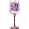 Cheap Enesco Gift 21st Birthday Wine Glass