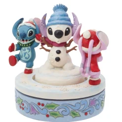 Outlet Enesco Gift Stitch & Angel Building a Snow