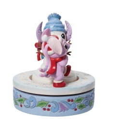 Outlet Enesco Gift Stitch & Angel Building a Snow