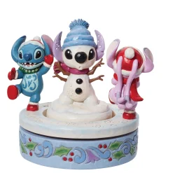 Outlet Enesco Gift Stitch & Angel Building a Snow