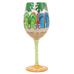 Online Enesco Gift Stuck in the Sand Wine Glass