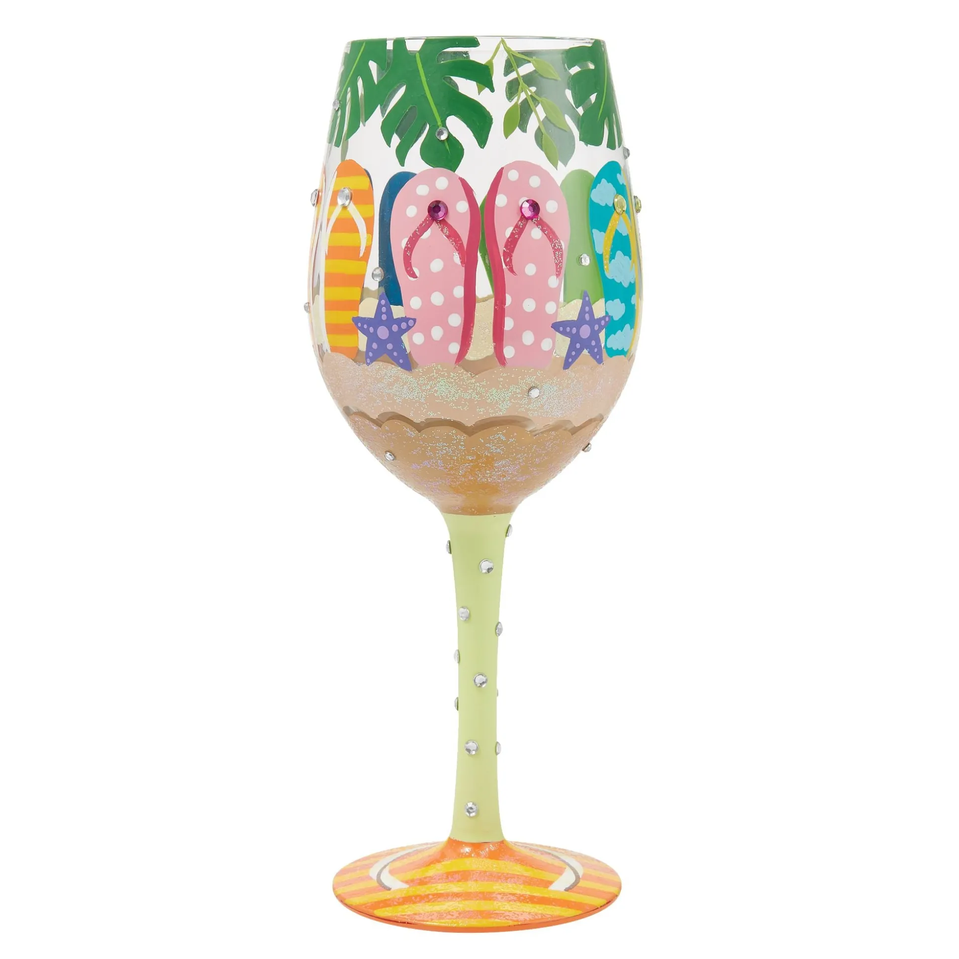 Online Enesco Gift Stuck in the Sand Wine Glass