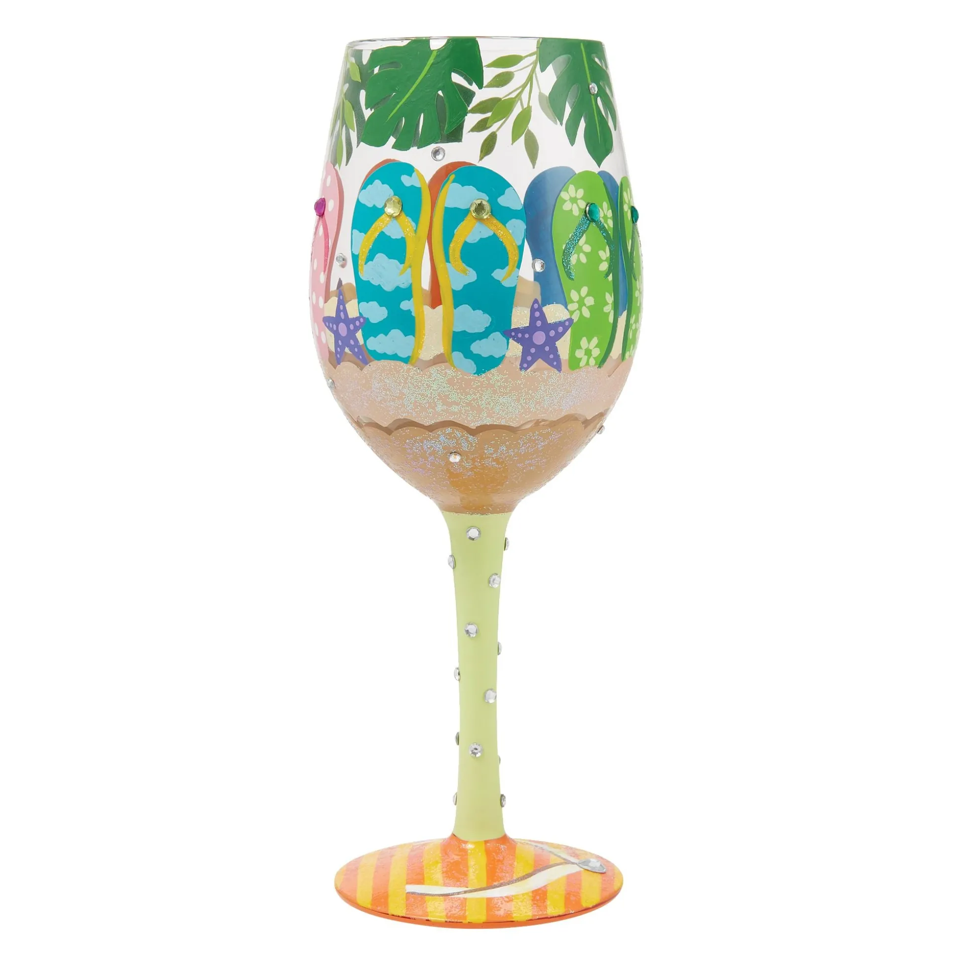 Online Enesco Gift Stuck in the Sand Wine Glass