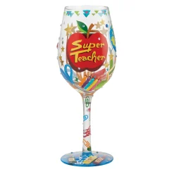 Store Enesco Gift Super Teacher Wine Glass