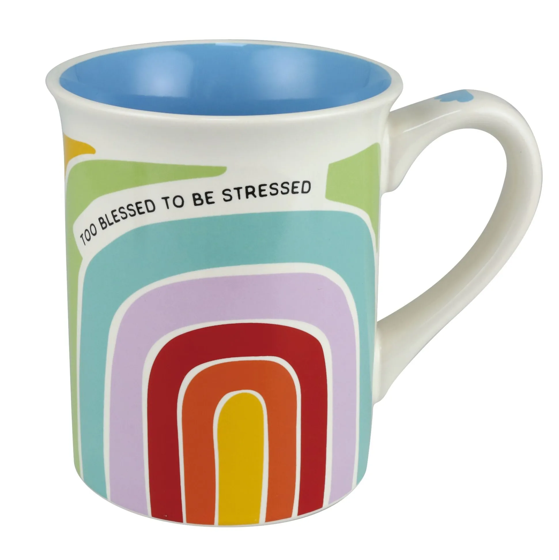 Sale Enesco Gift Too Blessed Rainbow Mug 16 oz
