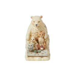 Clearance Enesco Gift Wdlnd Animals on Toboggan Fig
