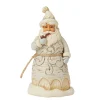 Store Enesco Gift Wdlnd Carved Santa Pipe Fig