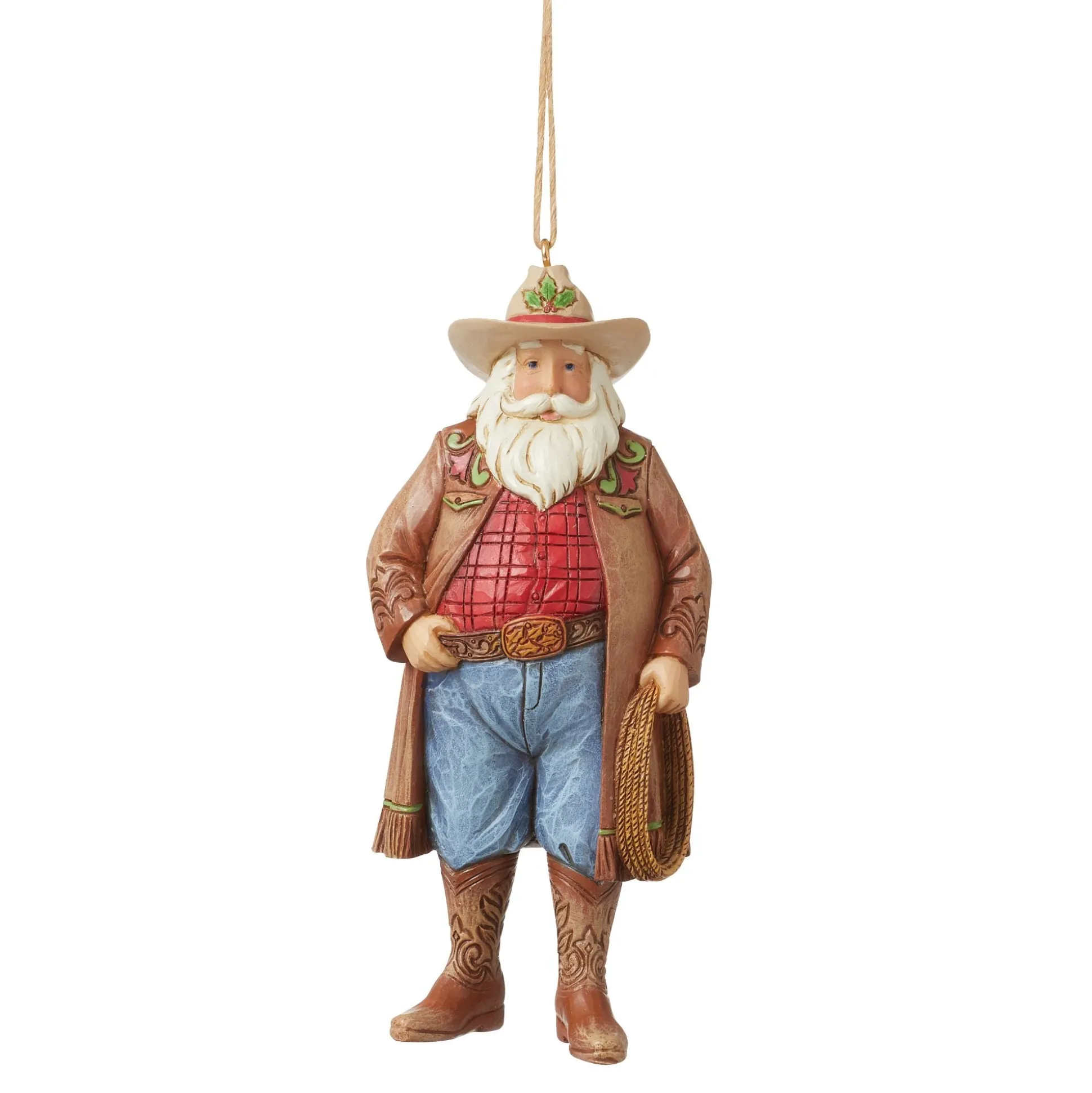 Discount Enesco Gift Western Santa Cowboy Hat Orn