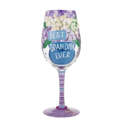 Hot Enesco Gift Wine Glass Best Grandma Ever