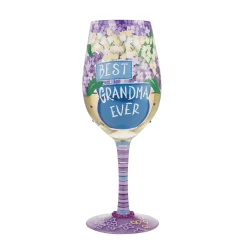 Hot Enesco Gift Wine Glass Best Grandma Ever