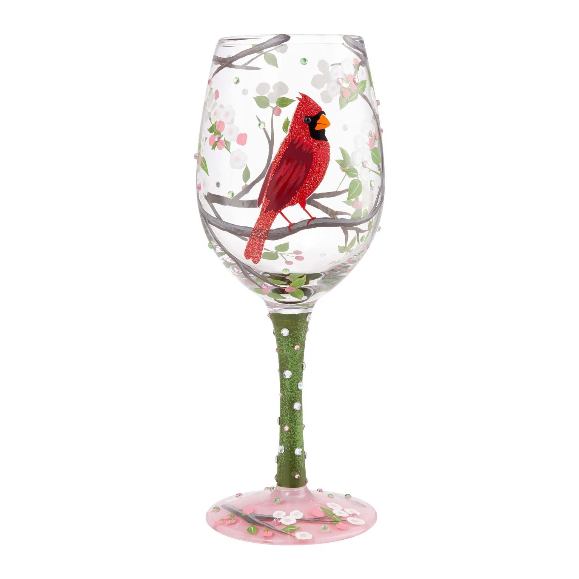 Shop Enesco Gift Wine Glass Cardinal Beauty