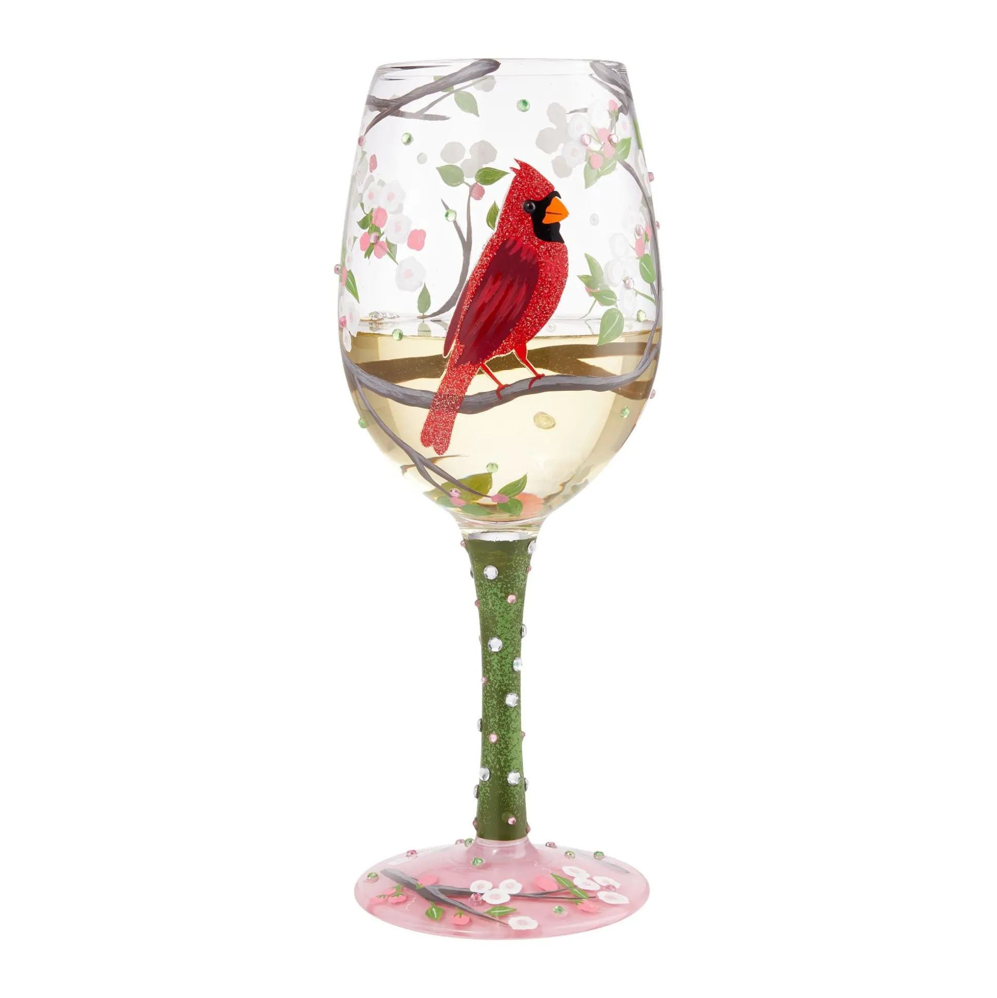 Shop Enesco Gift Wine Glass Cardinal Beauty