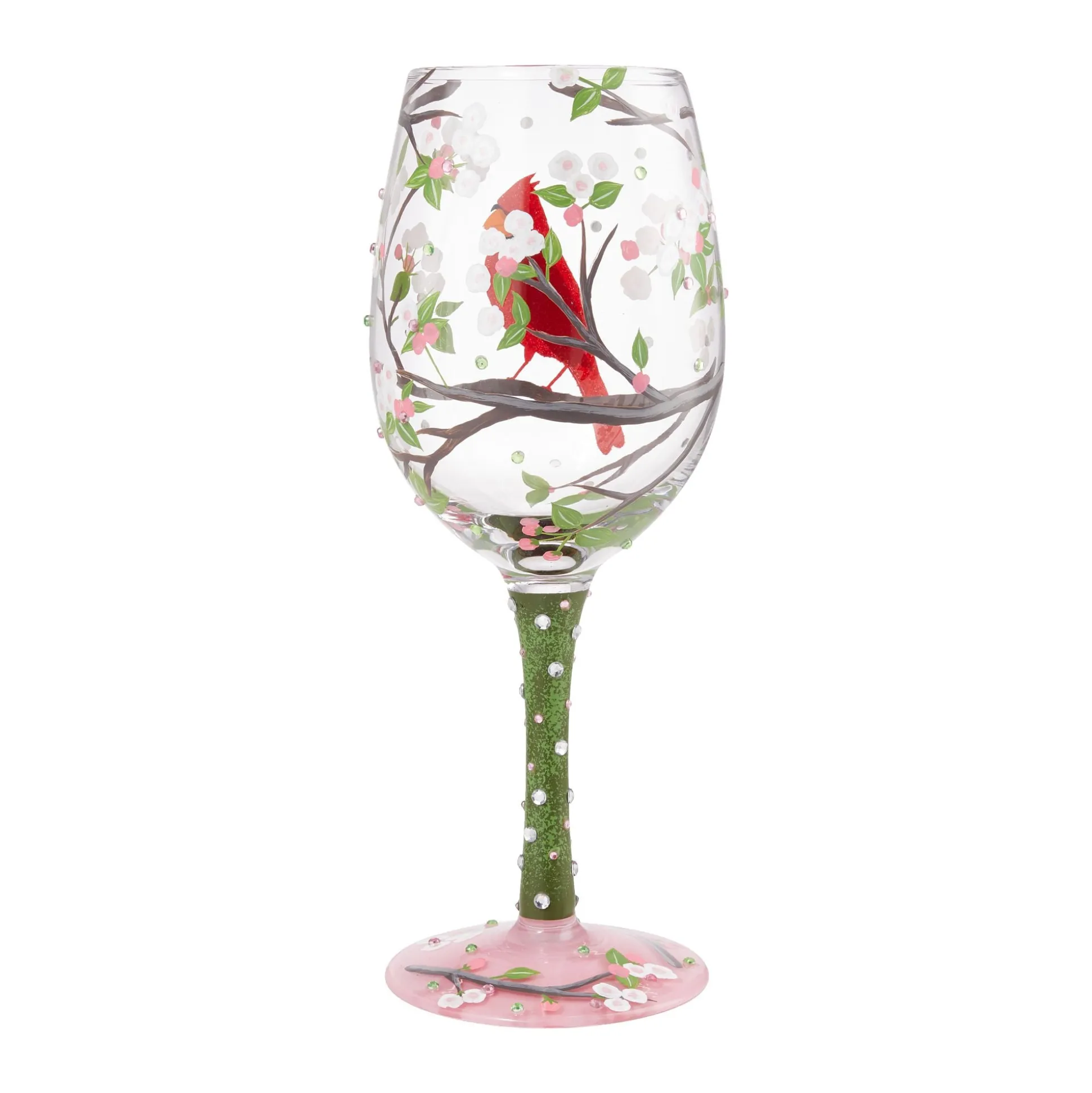 Shop Enesco Gift Wine Glass Cardinal Beauty