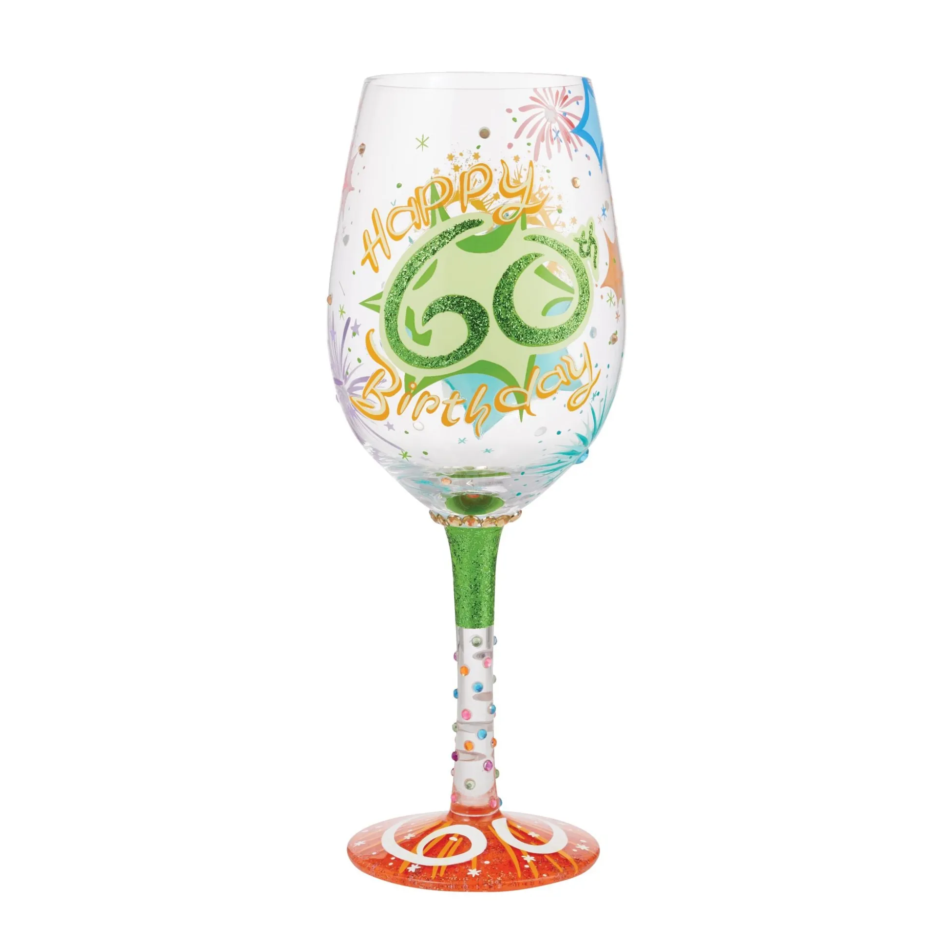 Outlet Enesco Gift Wine Glass Happy 60th Birthday