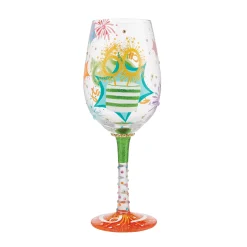 Outlet Enesco Gift Wine Glass Happy 60th Birthday