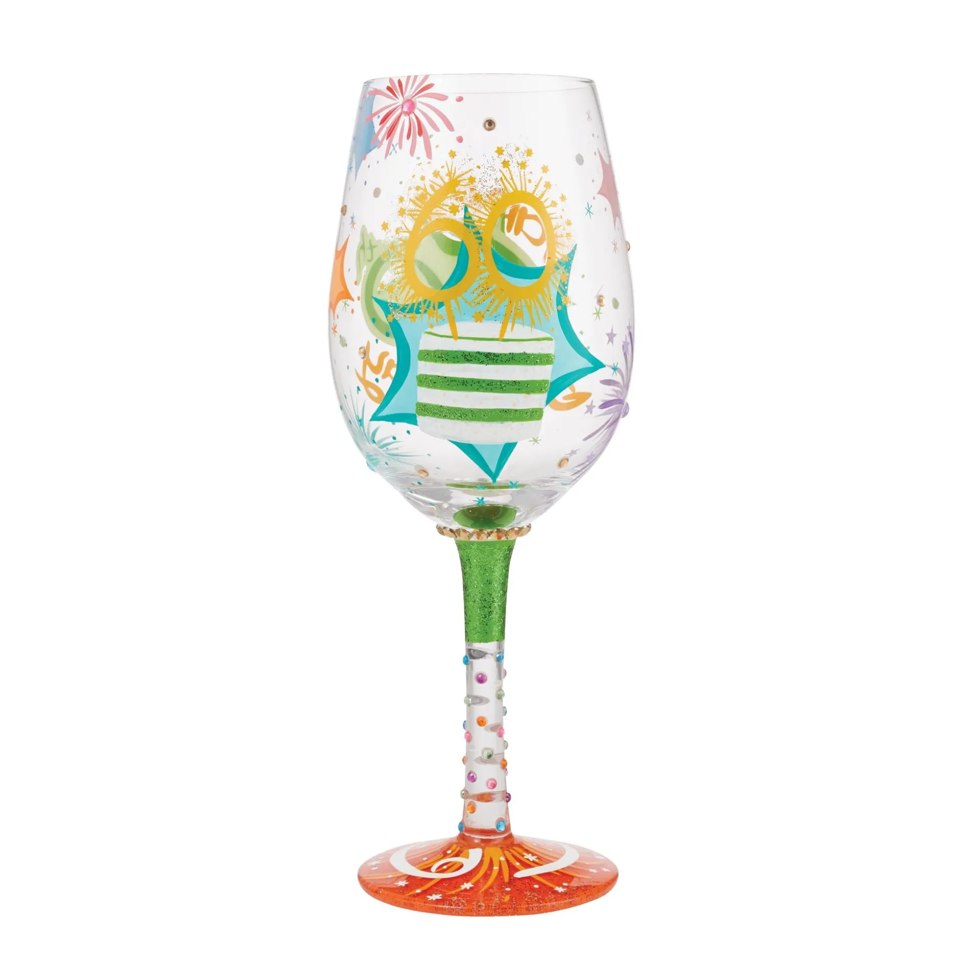 Outlet Enesco Gift Wine Glass Happy 60th Birthday