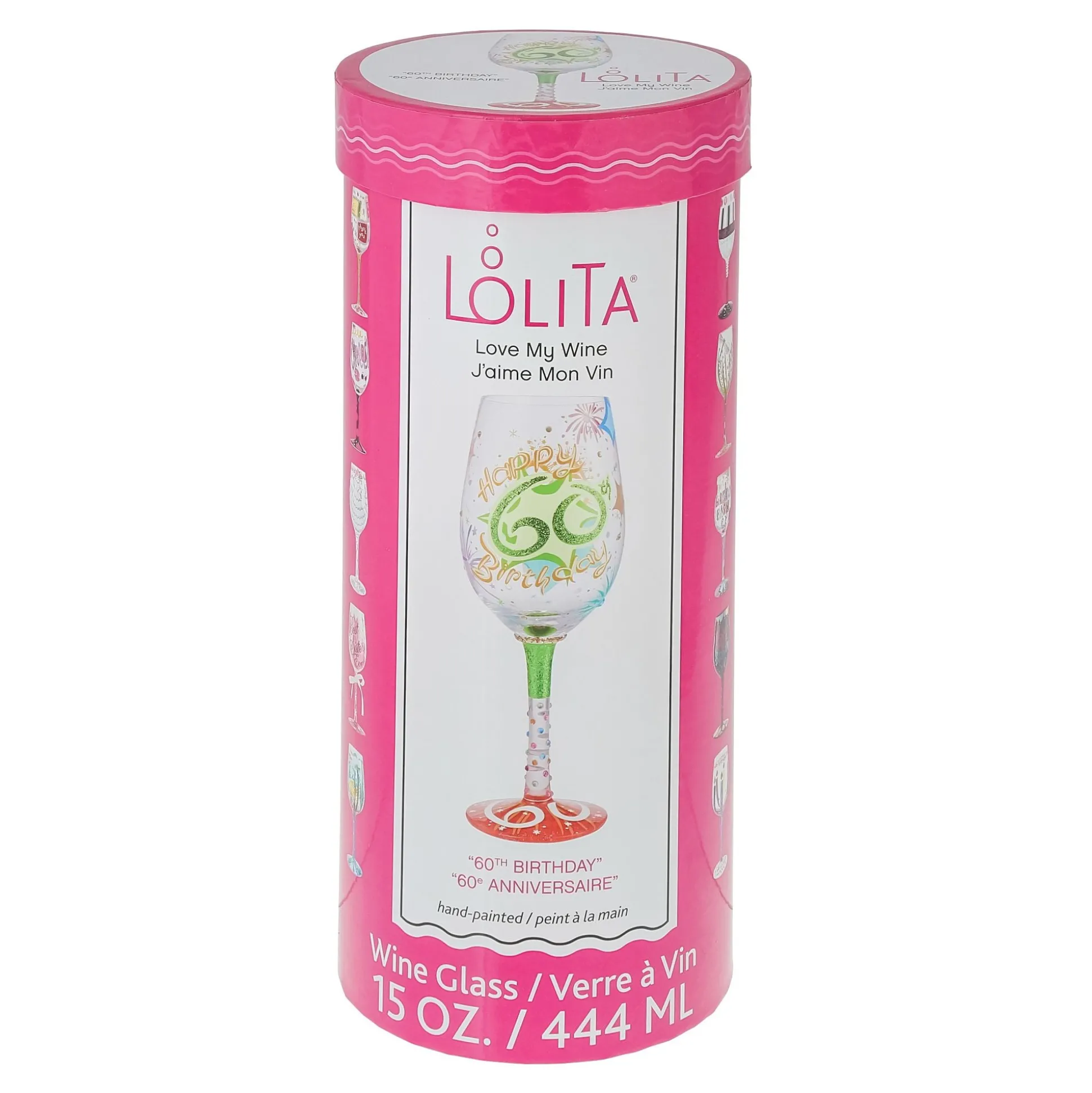 Outlet Enesco Gift Wine Glass Happy 60th Birthday