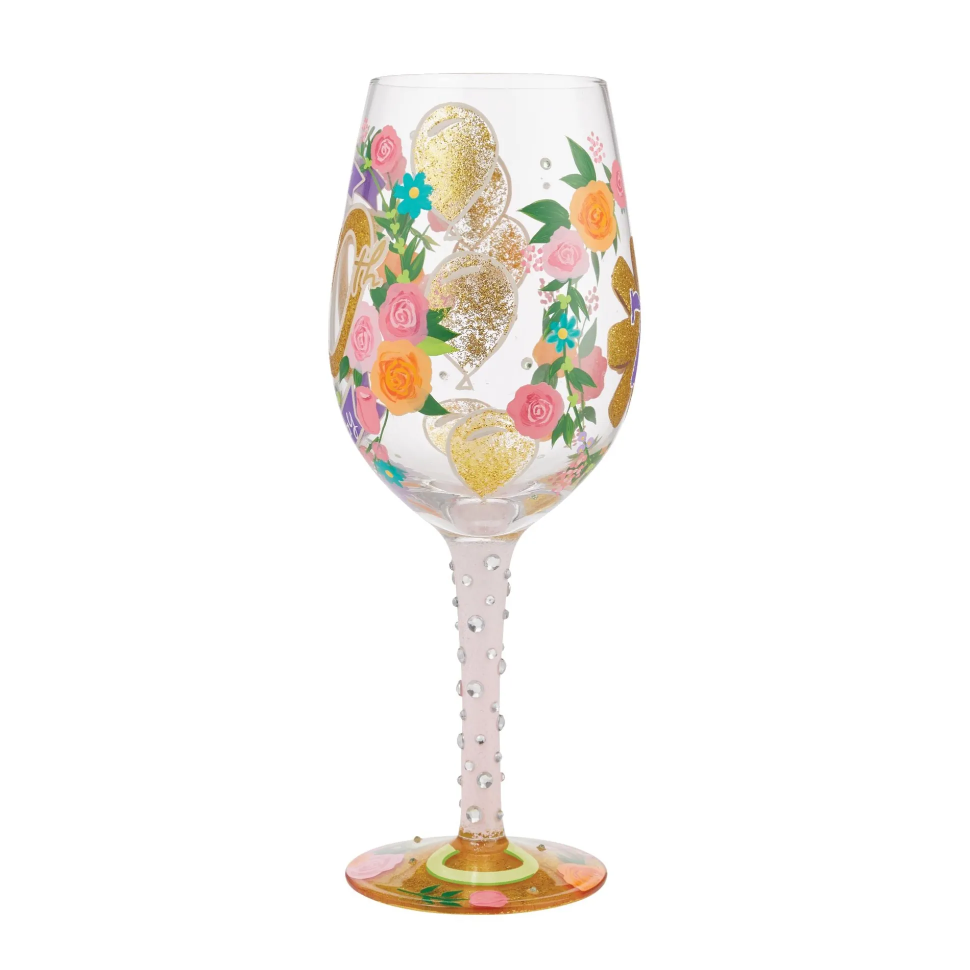 Outlet Enesco Gift Wine Glass Happy 70th Birthday