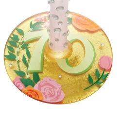 Outlet Enesco Gift Wine Glass Happy 70th Birthday