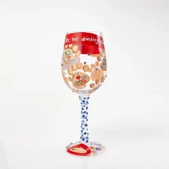 Outlet Enesco Gift Wine Glass Love My Dog