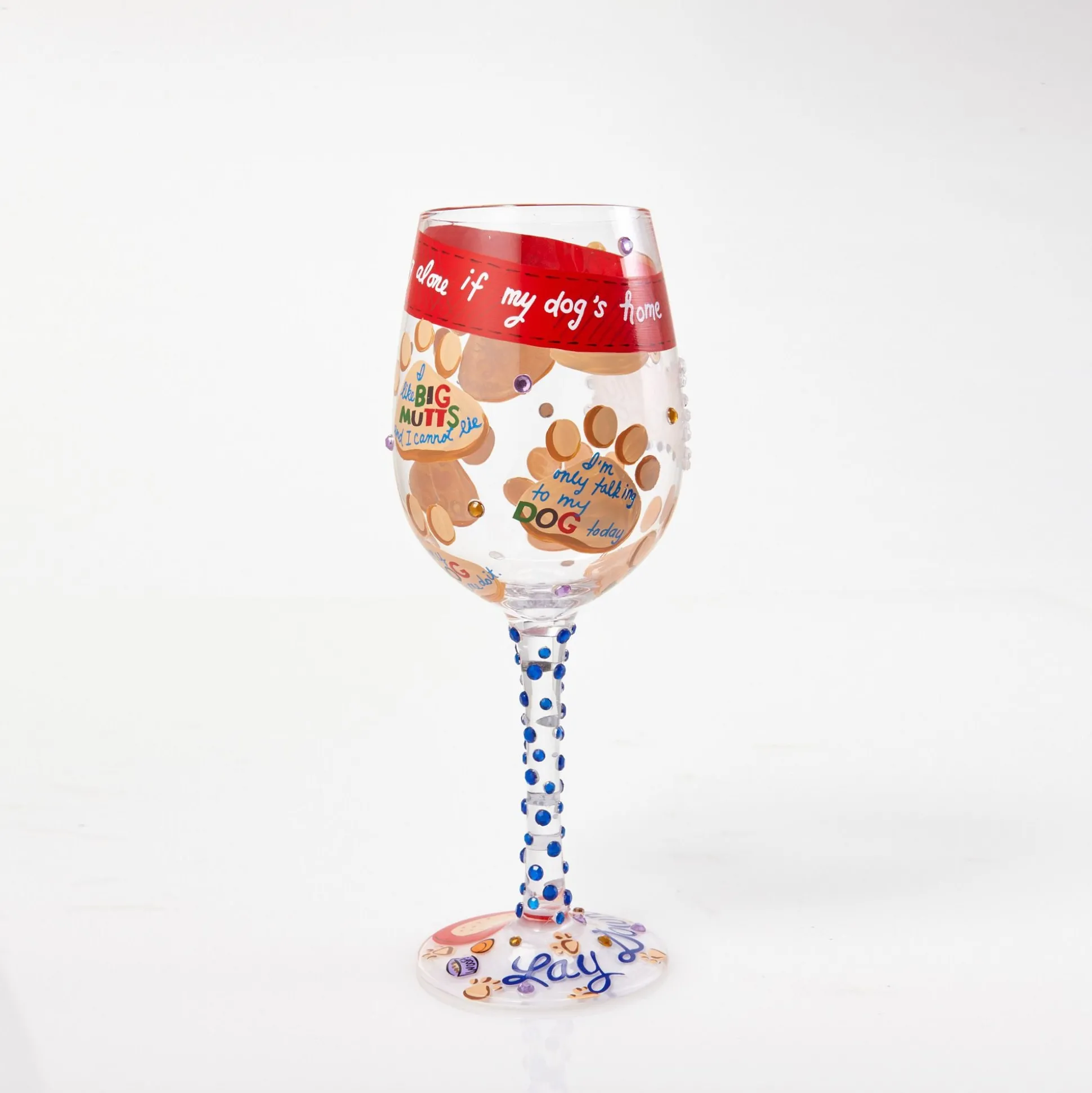 Outlet Enesco Gift Wine Glass Love My Dog