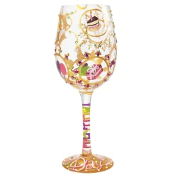 New Enesco Gift Wine Glass Queen For A Day