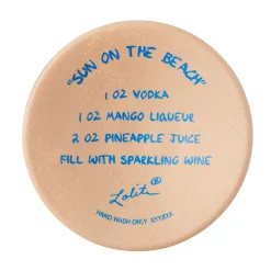 Clearance Enesco Gift Wine Glass Sun on the Beach