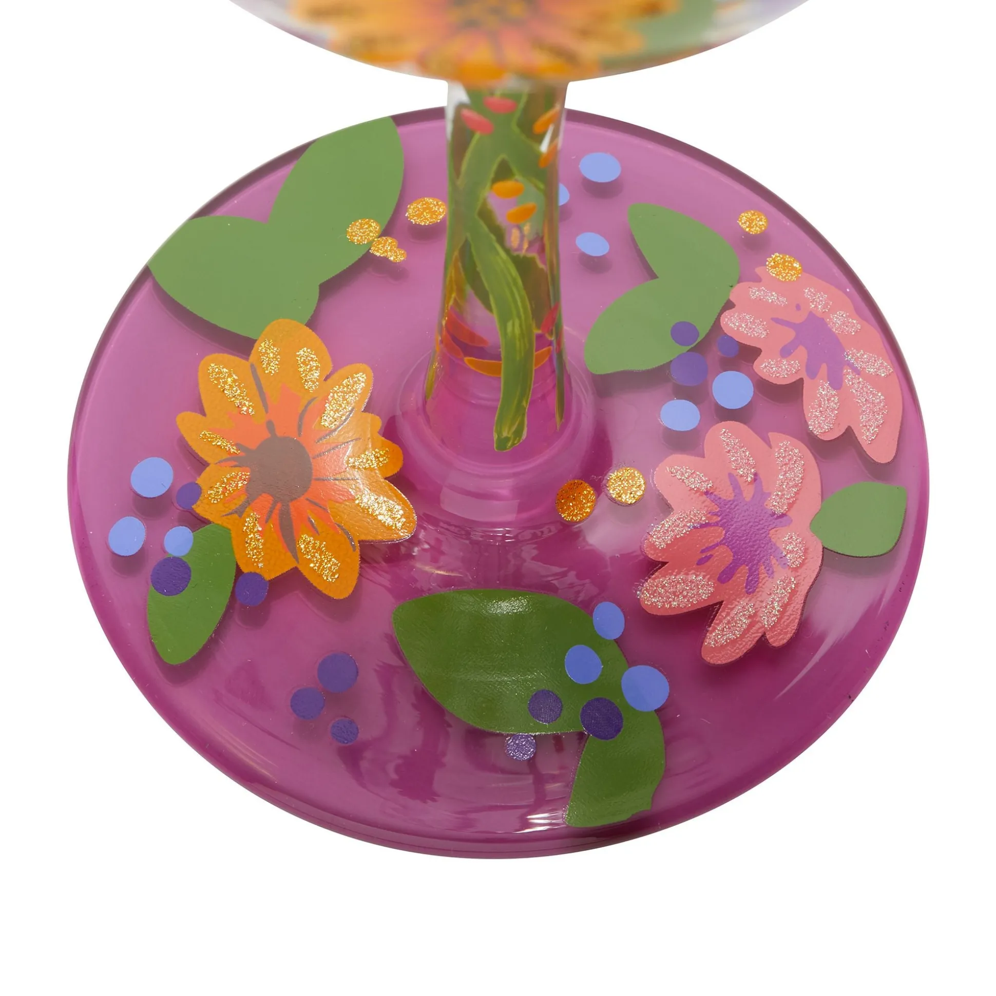 Clearance Enesco Gift Wine Glass Wine in the Garden