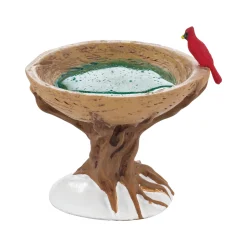 Discount Department 56 Woodland Bird Bath